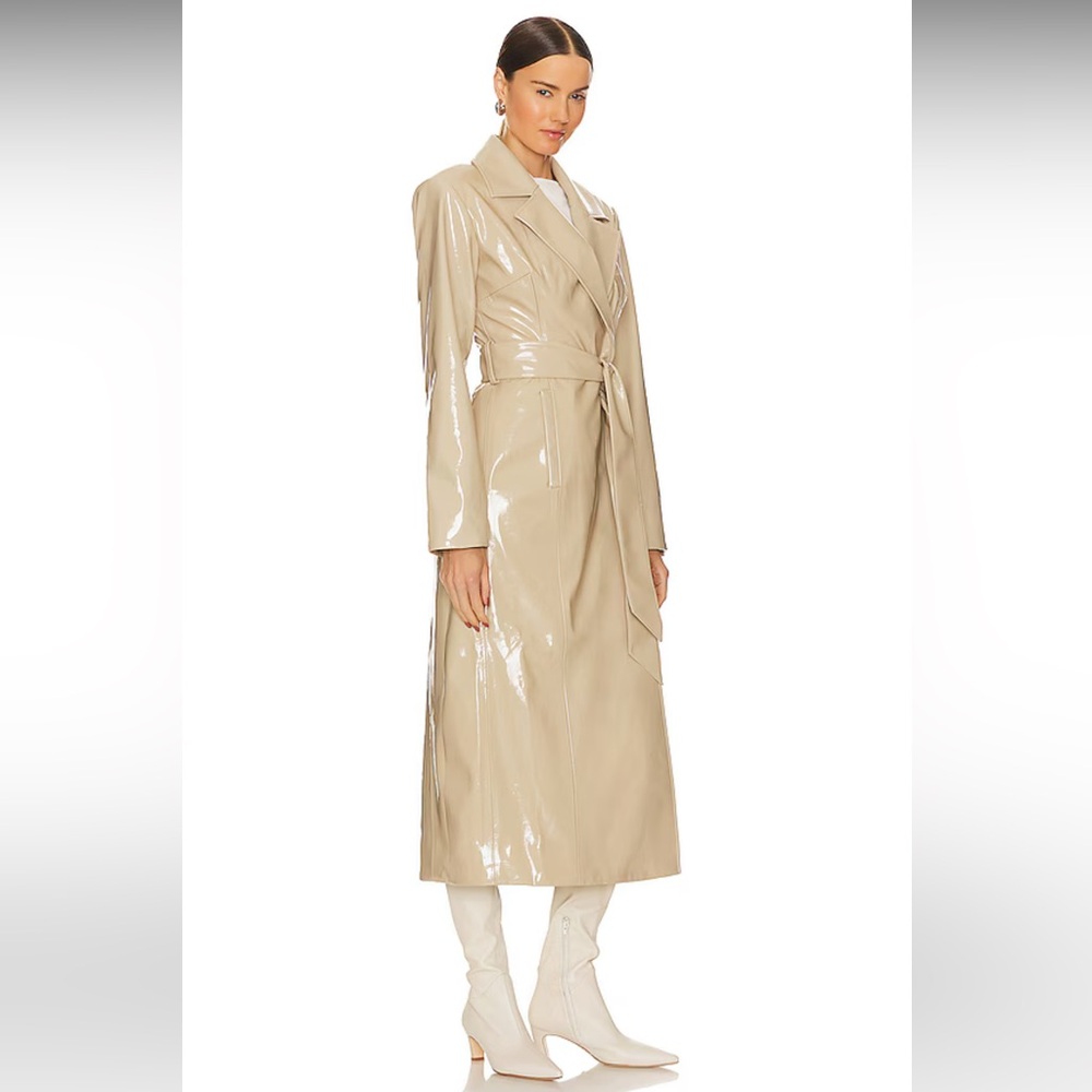 Revolve LPA Mia Trench Coat in Cashew Cream - Picture 6 of 16